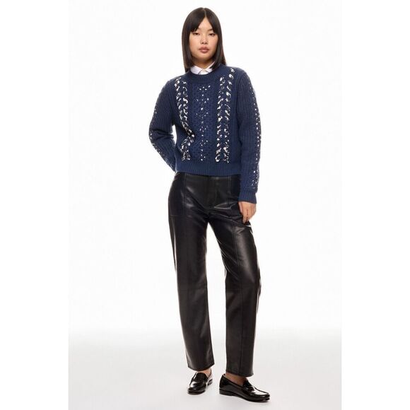 Jason Wu x RTR  Woven Detail Sweater - Picture 2 of 8
